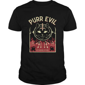 Purr Evil Satanic Cat Case Shirt
